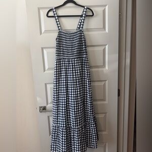 Lane Bryant Blue and White Checkered Dress